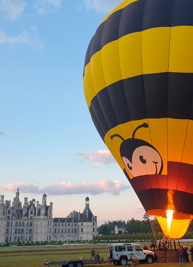 Vol en montgolfière, Château de Chambord