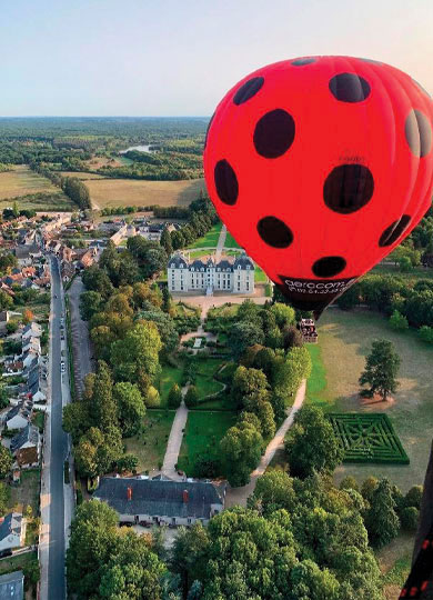 Vol en montgolfière, Château de Cheverny