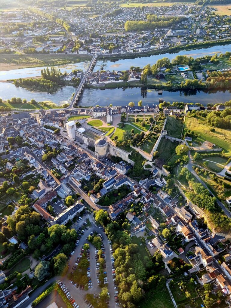 Survol en montgolfière, Château d'Amboise