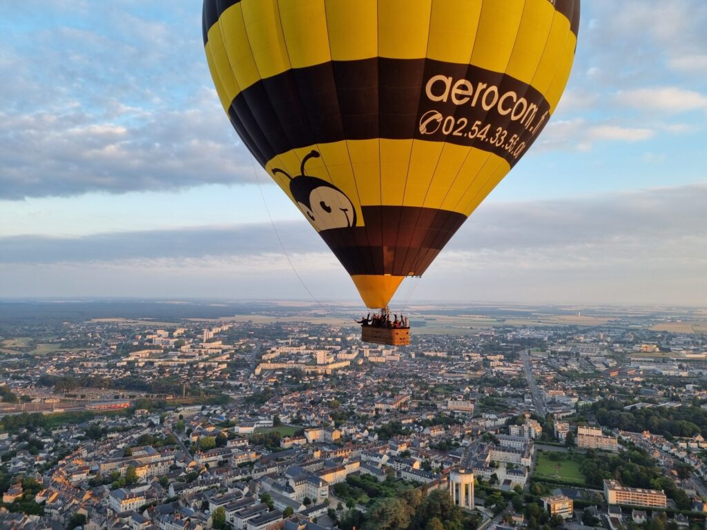 Survol en montgolfière, Château de Blois