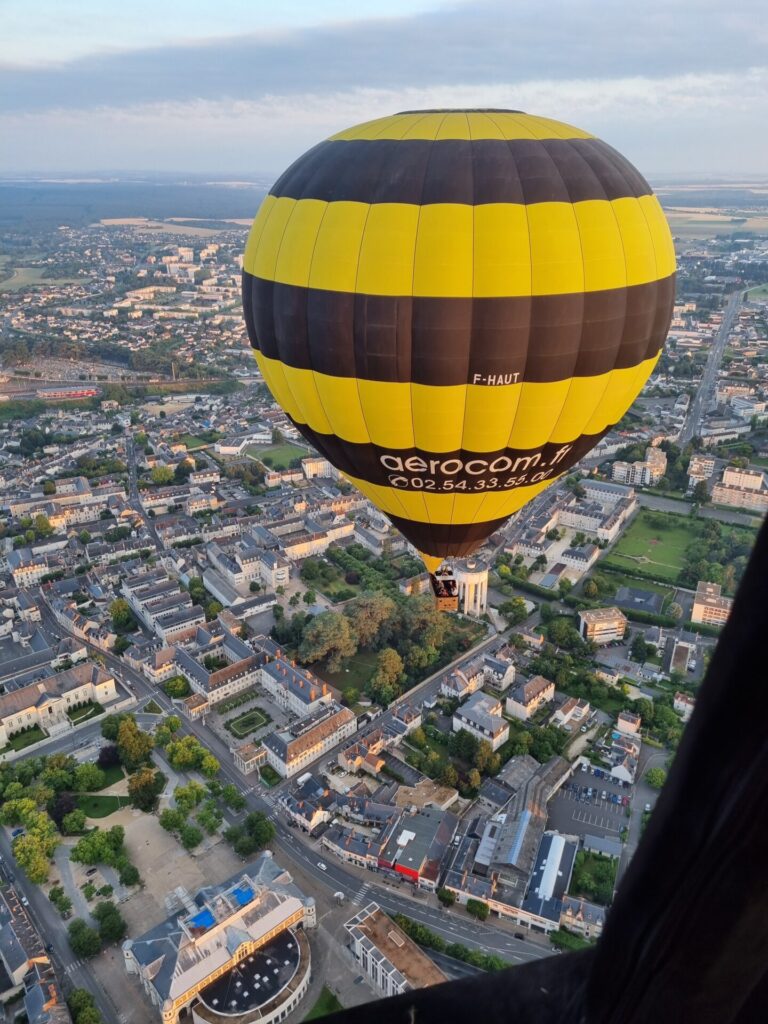 Survol en montgolfière, Château de Blois