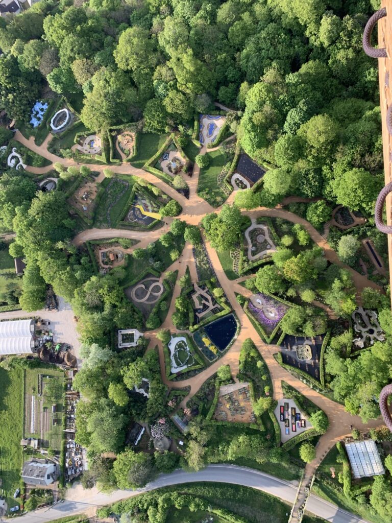 Survol en montgolfière, château de Chaumont