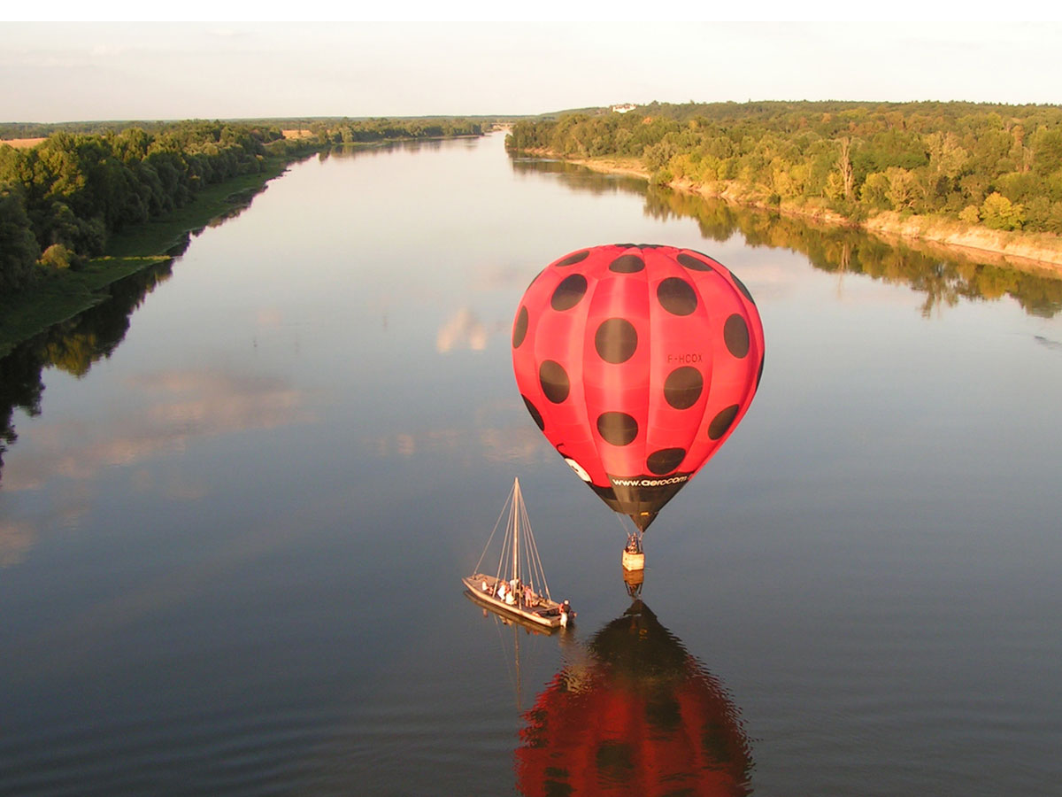Vol en montgolfière au dessus de la Loire, Touraine